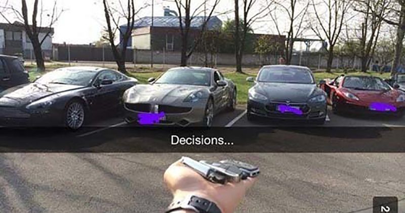10 vet vermoeiende snapchat foto's van tieners met veel te veel geld