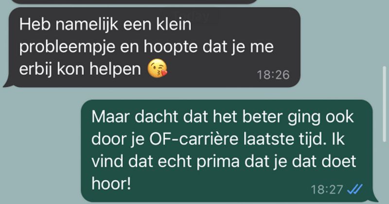 Oplichter heeft een klein probleempje met de bank en vraagt zijn 'vader' om hulp op WhatsApp, die speelt het spelletje weer gezellig mee (12 screens)