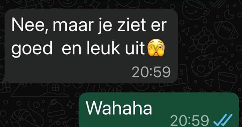 Vrouw appt per ongeluk naar een verkeerd nummer en wordt gelijk versierd (6 screens)