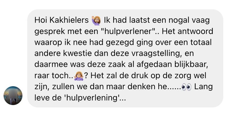 Deze casemanager in de zorg doet het liefst zo min mogelijk en je hebt er zo te lezen ook eigenlijk helemaal niks aan (6 screens)