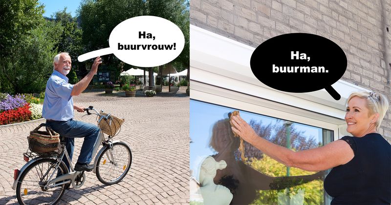 Dit is hoe een gemiddeld gesprek tussen twee buren er vandaag waarschijnlijk ongeveer uit komt te zien (20 screens) 