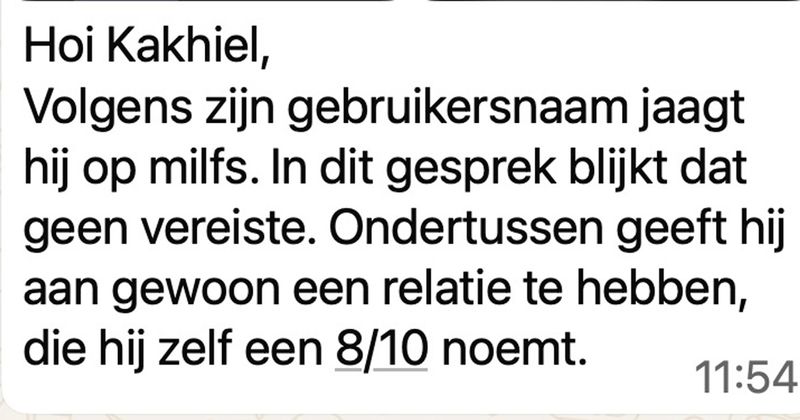 Hier weer een gast die denkt dat Wordfeud een soort dating-app is (12 screens)