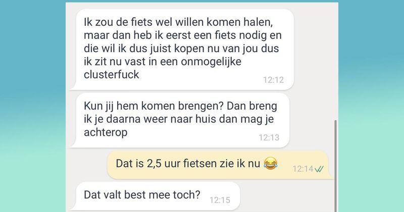 Hier weer 21 vet rare Marktplaatsgesprekken van mensen die ff normaal moeten doen