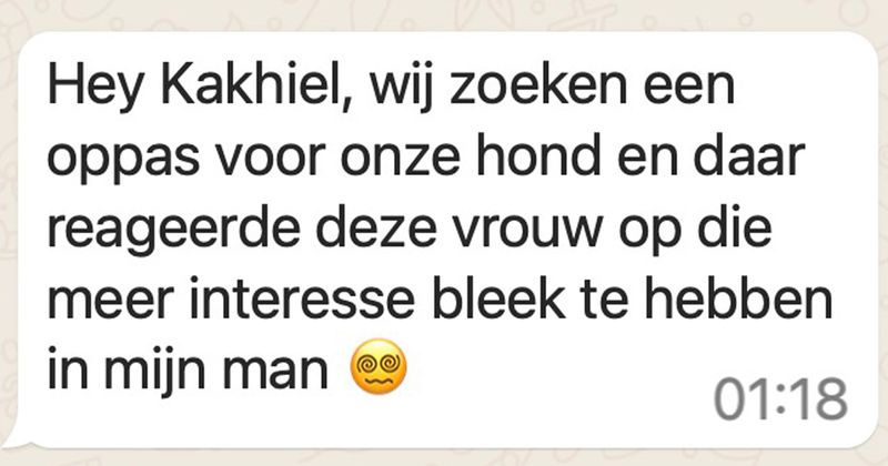 Stel zoekt een oppas voor hun hond maar deze vrouw lijkt meer interesse te hebben in iets anders... (6 screens)
