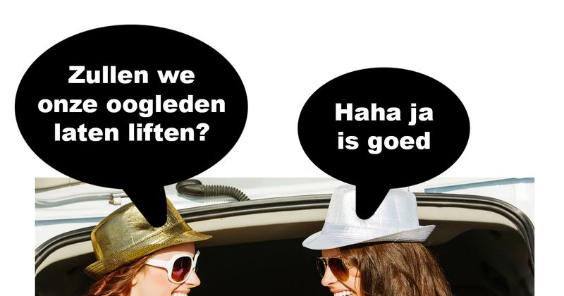Oogleden laten liften