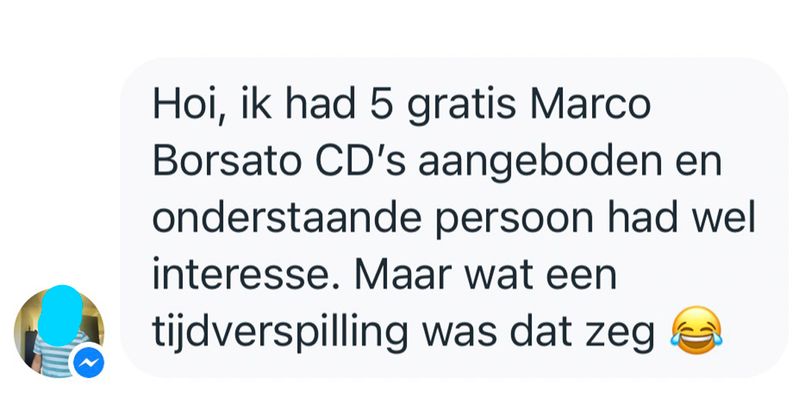 Man wil 5 gratis Marco Borsato cd's komen ophalen in Amsterdam maar snapt niet helemaal hoe zijn navigatie werkt (8 screens)