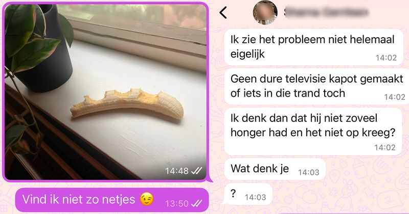 Verwend joch gaat nogal slordig om met voedsel bij een vriendje thuis en dit is hoe zijn moeder daarop reageert... (5 screens)