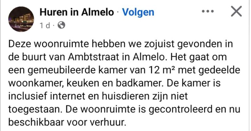Deze woonruimte in Almelo heeft qua sfeer eigenlijk meer iets weg van de Extra Beveiligde Inrichting in Vught