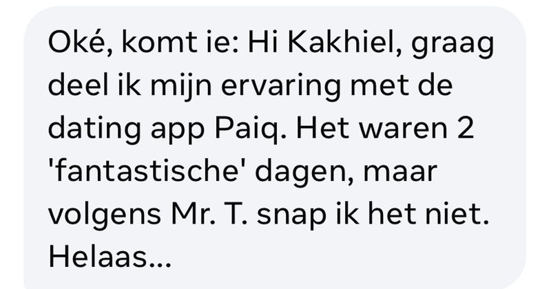 Opdringerige man in dating-app kan maar niet accepteren dat deze vrouw geen interesse in hem heeft en zit vol met vragen (12 screens)
