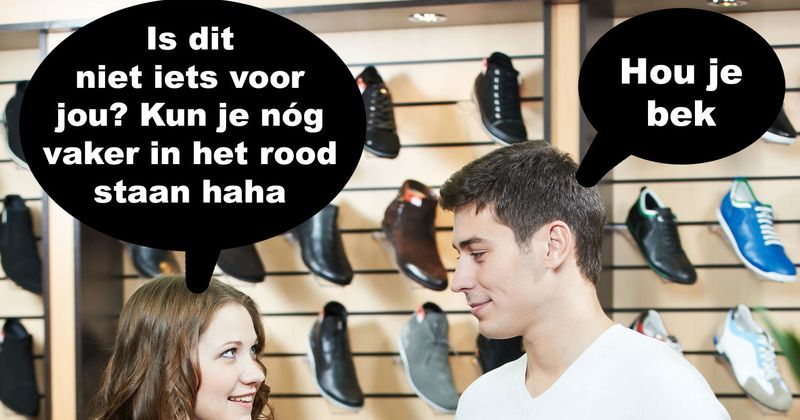 In het rood staan