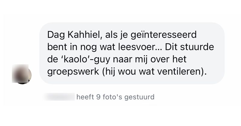 Hier deel 3 van die gast die niet echt normaal kan doen tegen zijn medestudenten waar hij mee op een paper staat (9 screens)