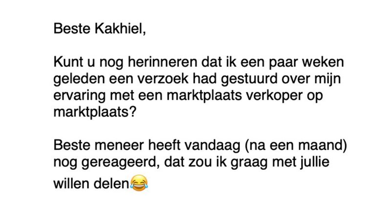 Marktplaats-man die niet snapt hoe onderhandelen werkt komt een maand later nog even terug in de chat om te schelden en dreigen (4 screens)