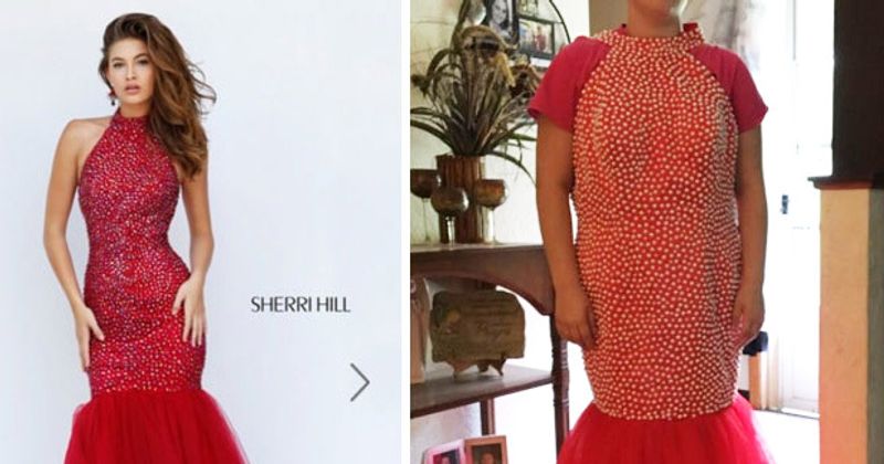 Dit gebeurt er als je je prom jurk online bestelt (15 foto's)