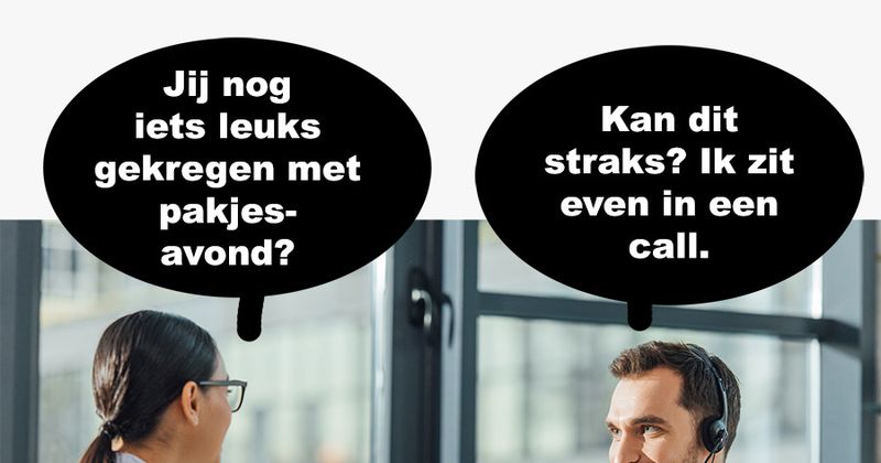 In een call