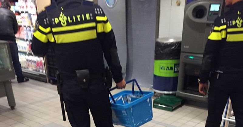 Dit boodschappenmandje werd net opgepakt