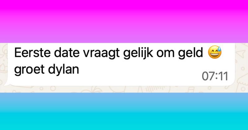 Vrouw begint al vóór de eerste date te bedelen om geld via WhatsApp en komt met een bijzonder ruilverzoek (11 screens)