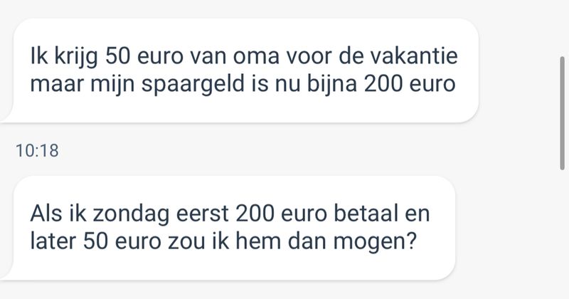 Gastje van 10 heeft niet genoeg spaargeld voor een Playstation 5 op Marktplaats, gelukkig voor hem is deze verkoper nogal coulant (7 screens)