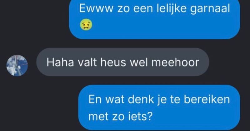 Hier weer een gast die zich niet echt normaal kan gedragen in de chat op Wordfeud (4 screens)
