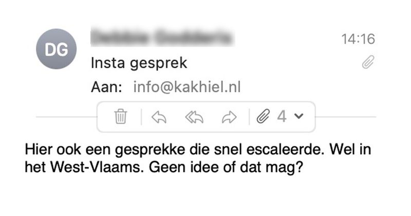 Hier een West-Vlaams dating-gesprek dat vet snel escaleert (4 screens)