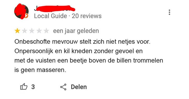 De 18 meest vermakelijke reviews van massagesalons op een rij