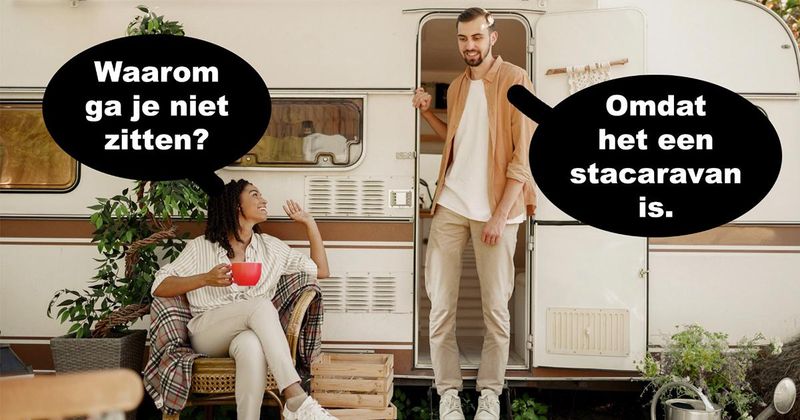 14 vet domme grappen op de camping om je maandag mee door te komen