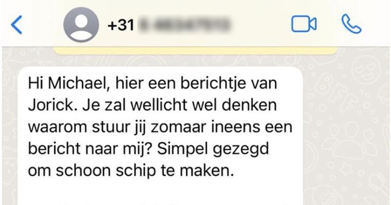 Jorick wil graag schoon schip maken vanwege een gênante gebeurtenis uit het verleden maar dat gaat niet helemaal zoals gepland