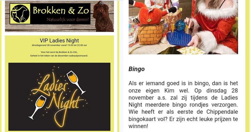 Het is dinsdag 'Ladies Night' bij de dierenwinkel in Gouda, lees hier wat er allemaal te doen is