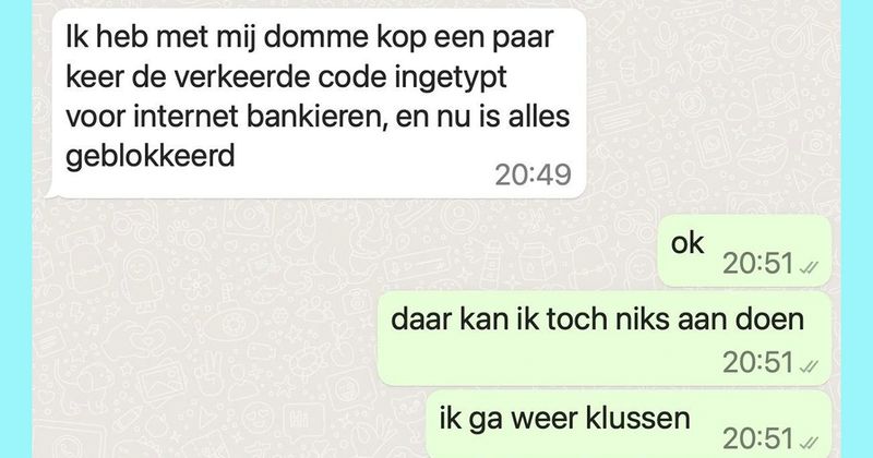Oplichter wordt boos als hij zelf ook voor de gek gehouden wordt (10 screens)