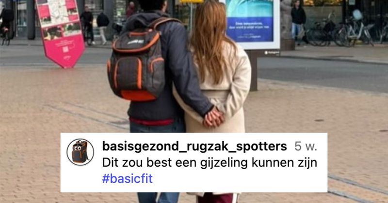 Hier weer 12 mensen die in het wild zijn gespot met een gratis Basic-Fit-rugtas