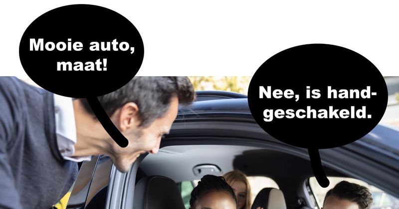 Mooie auto, maat