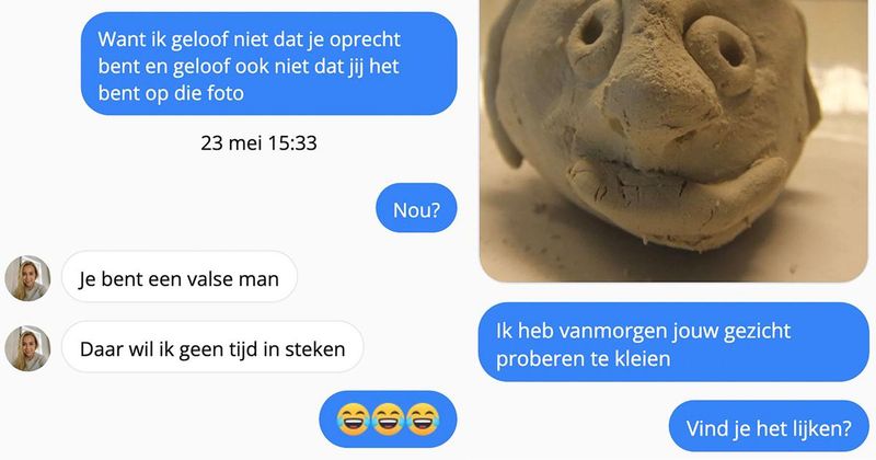 Laura is op zoek naar nieuwe vrienden in Den Haag maar op het eind van het gesprek komt dan toch de aap uit de mouw (10 screens)