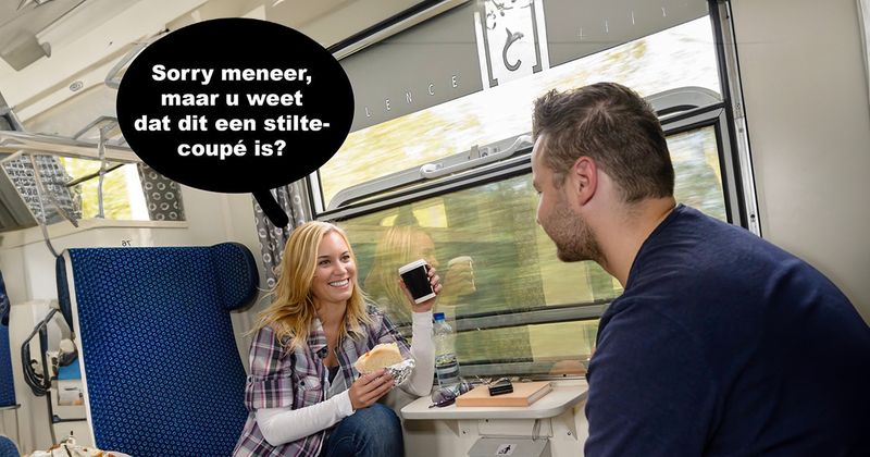 Deze mensen zorgen ervoor dat het in de stiltecoupé ook echt stil blijft (10 screens)